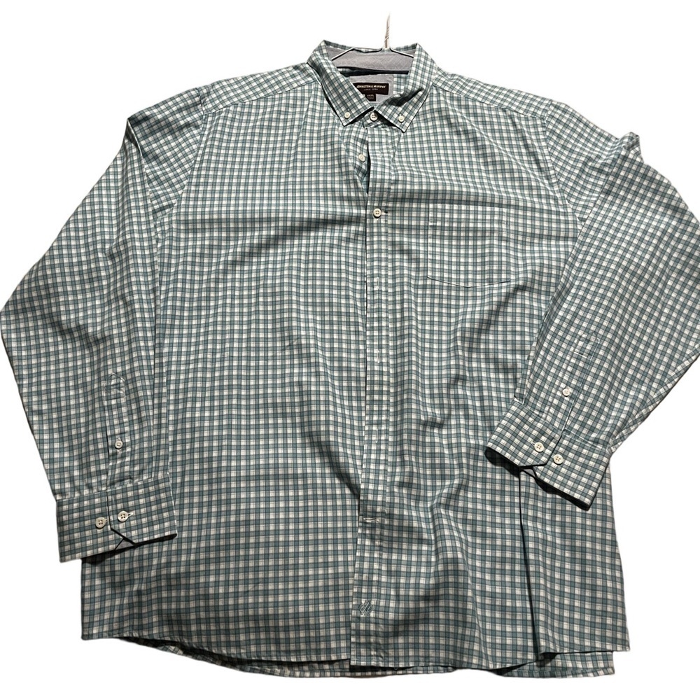 Johnston and Murphy plaid dress shirt
